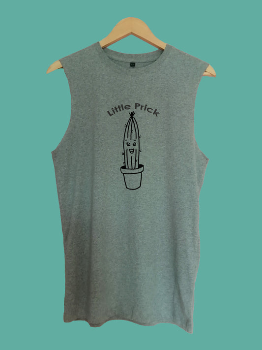 Little Prick raw edge sleeveless Organic Shirt