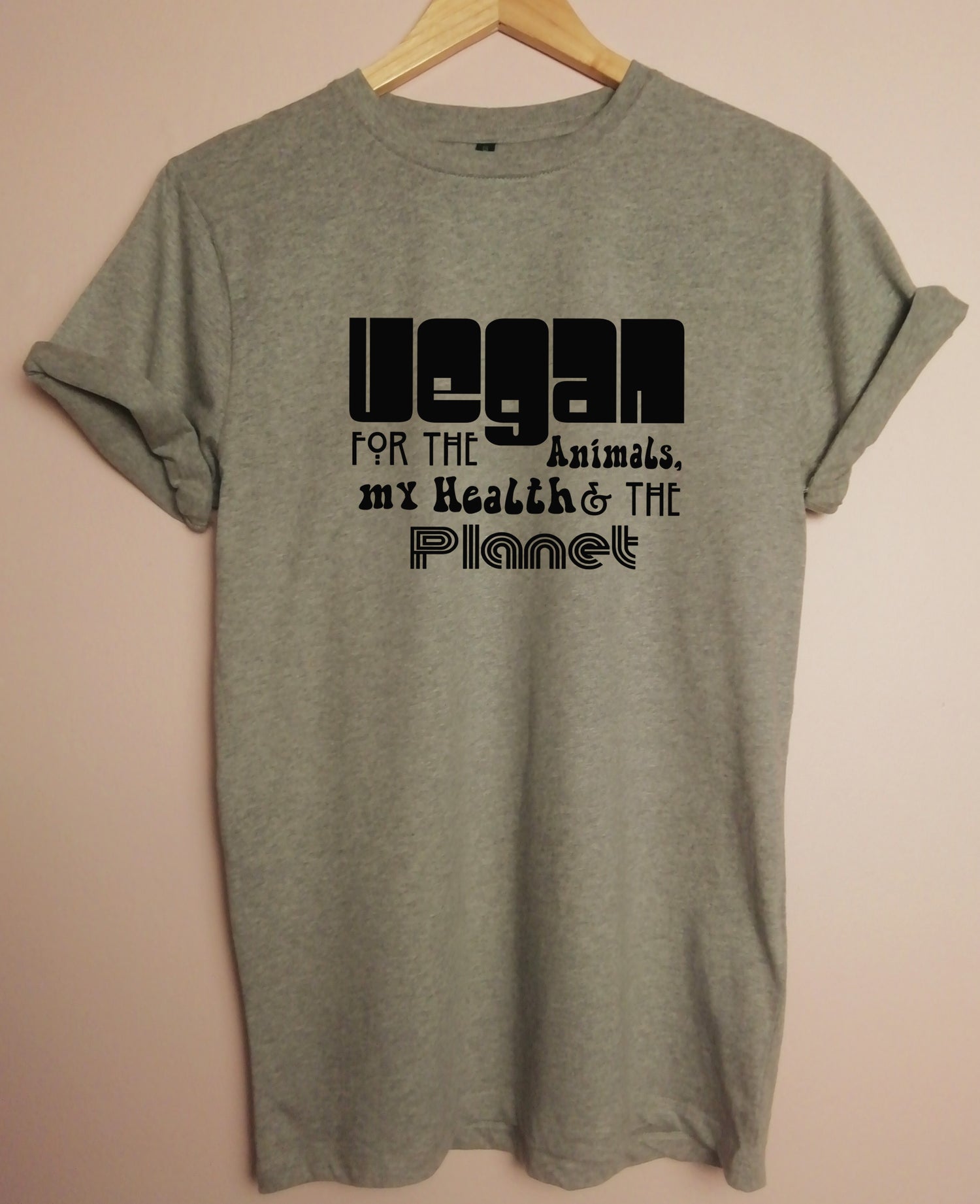 Vegan for myself the animals and the planet Organic T Shirt