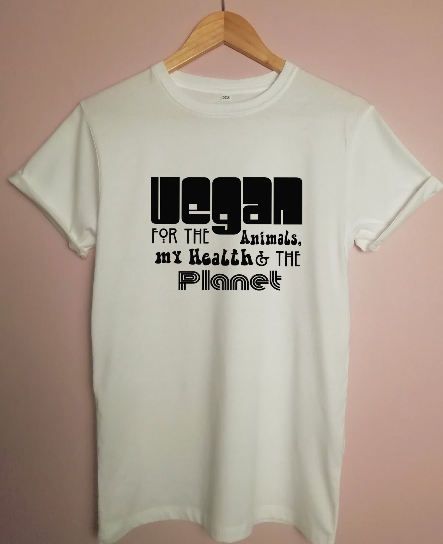 Vegan for myself the animals and the planet Organic T Shirt