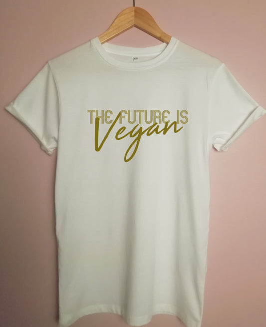 The Future Is Vegan Organic T Shirt