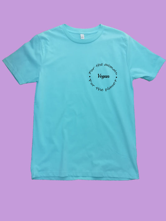 Vegan for the animals and the planet Organic T Shirt