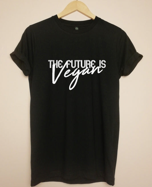 The Future Is Vegan Organic T Shirt
