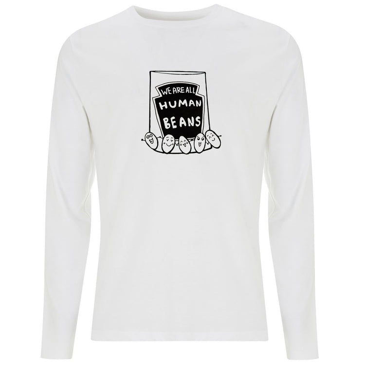 We Are All Human Beans Organic Long Sleeve Shirt