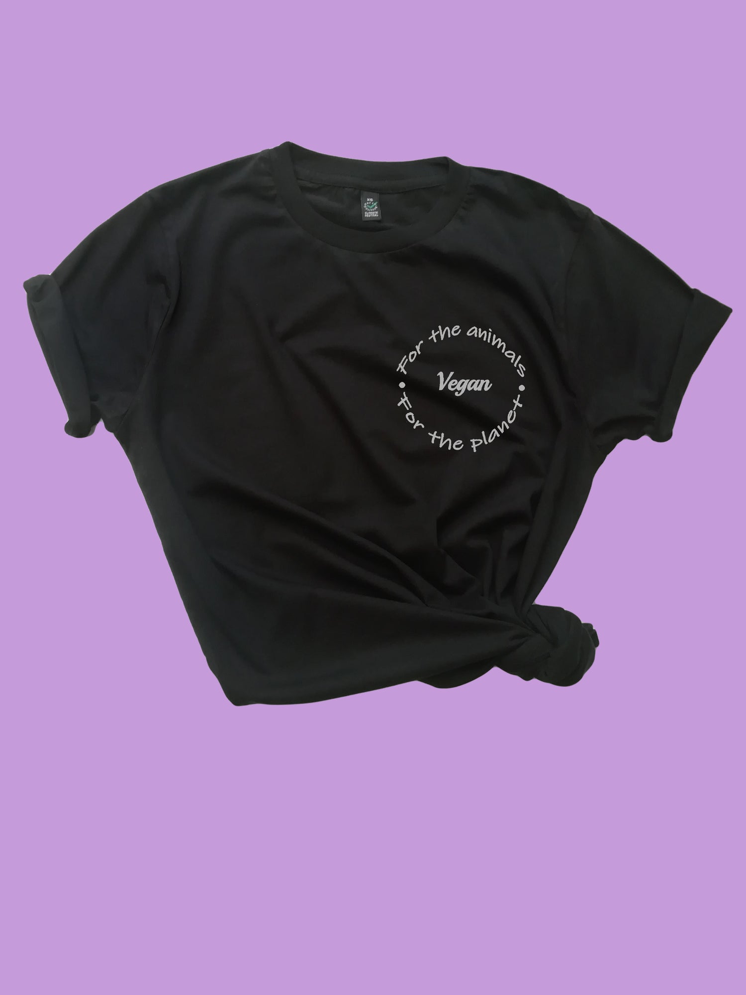 Vegan for the animals and the planet Organic T Shirt