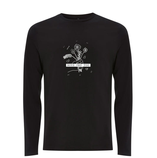 Boys cry too Organic Long Sleeve Shirt