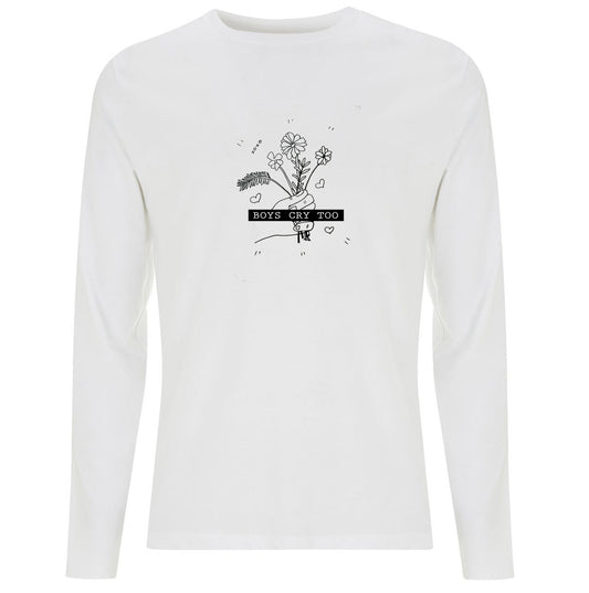 Boys cry too Organic Long Sleeve Shirt