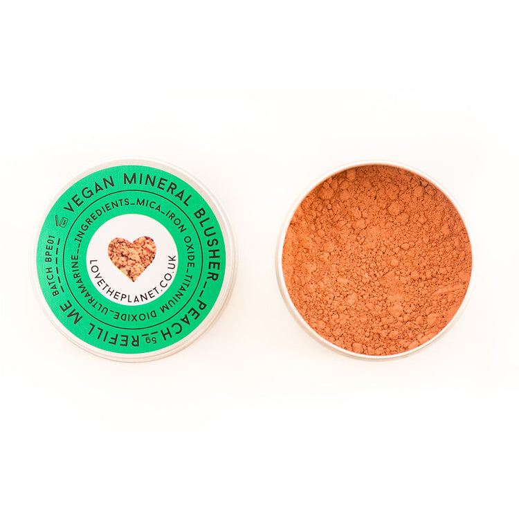 Vegan Mineral Blusher – Peach – Refillable Tin (5g)