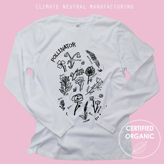 Pollinator Plants Organic Long Sleeve Shirt