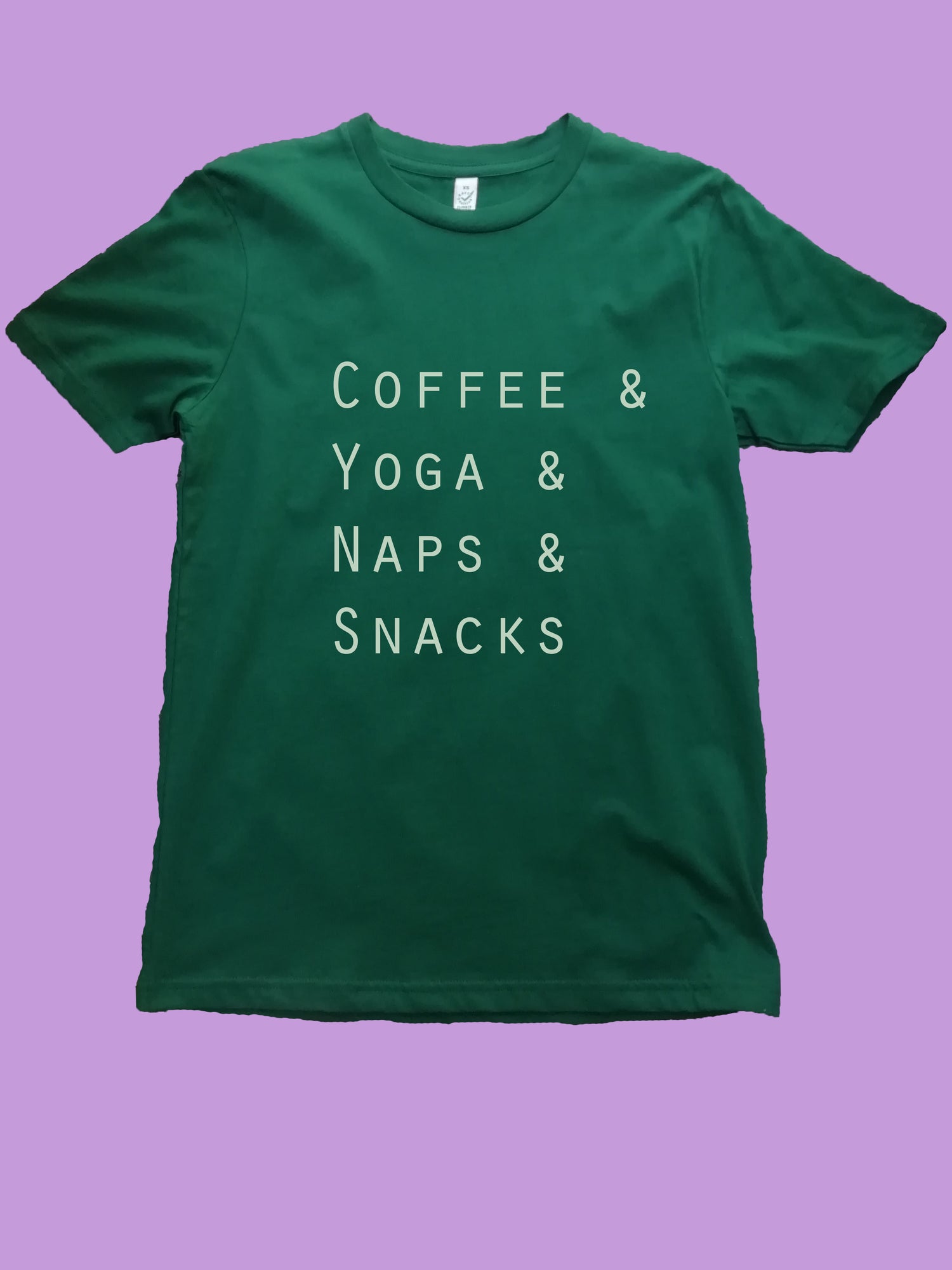 Coffee and Yoga and Naps and Snacks Organic T Shirt