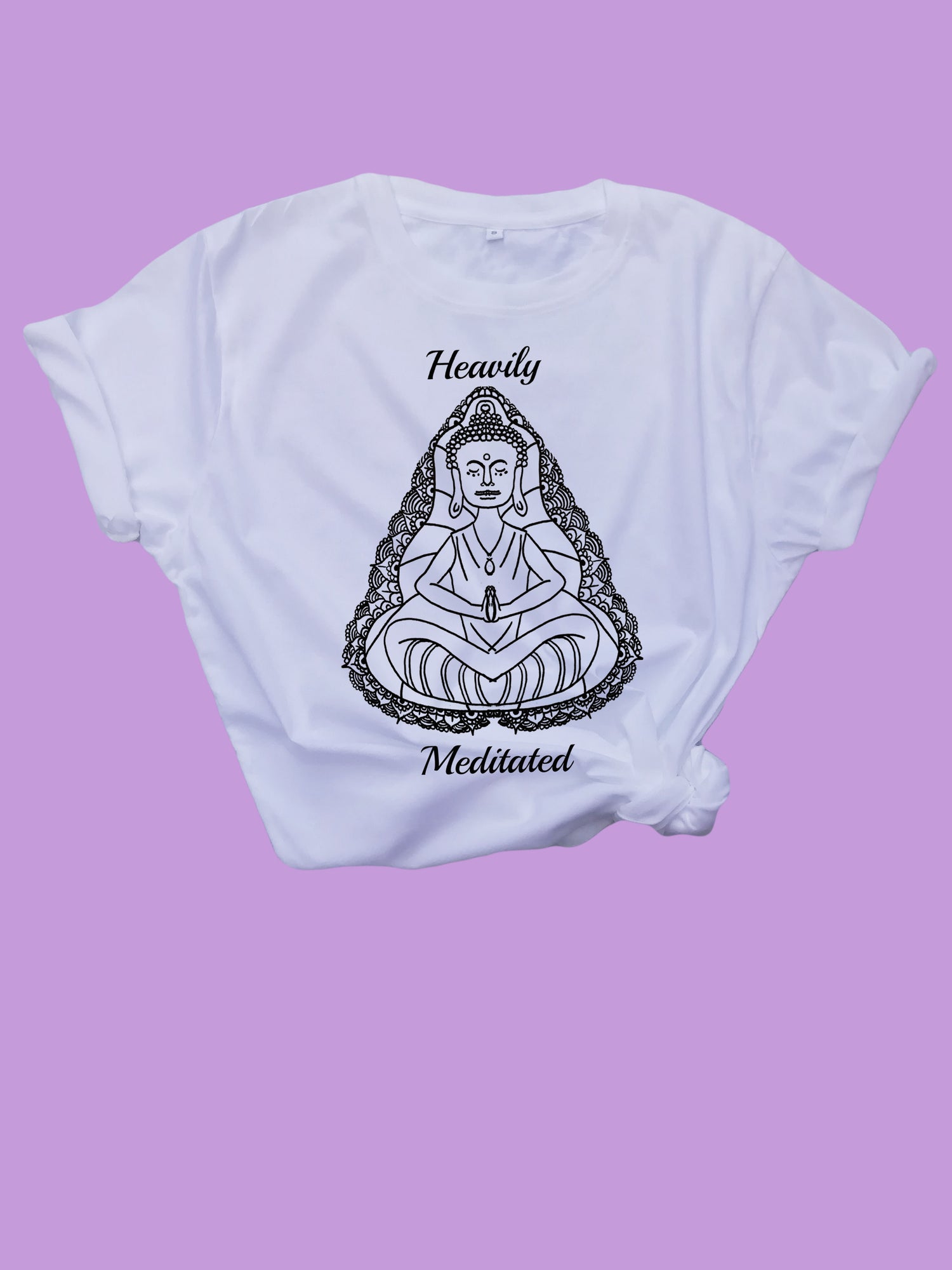 Heavily Meditated Organic Yoga T-Shirt