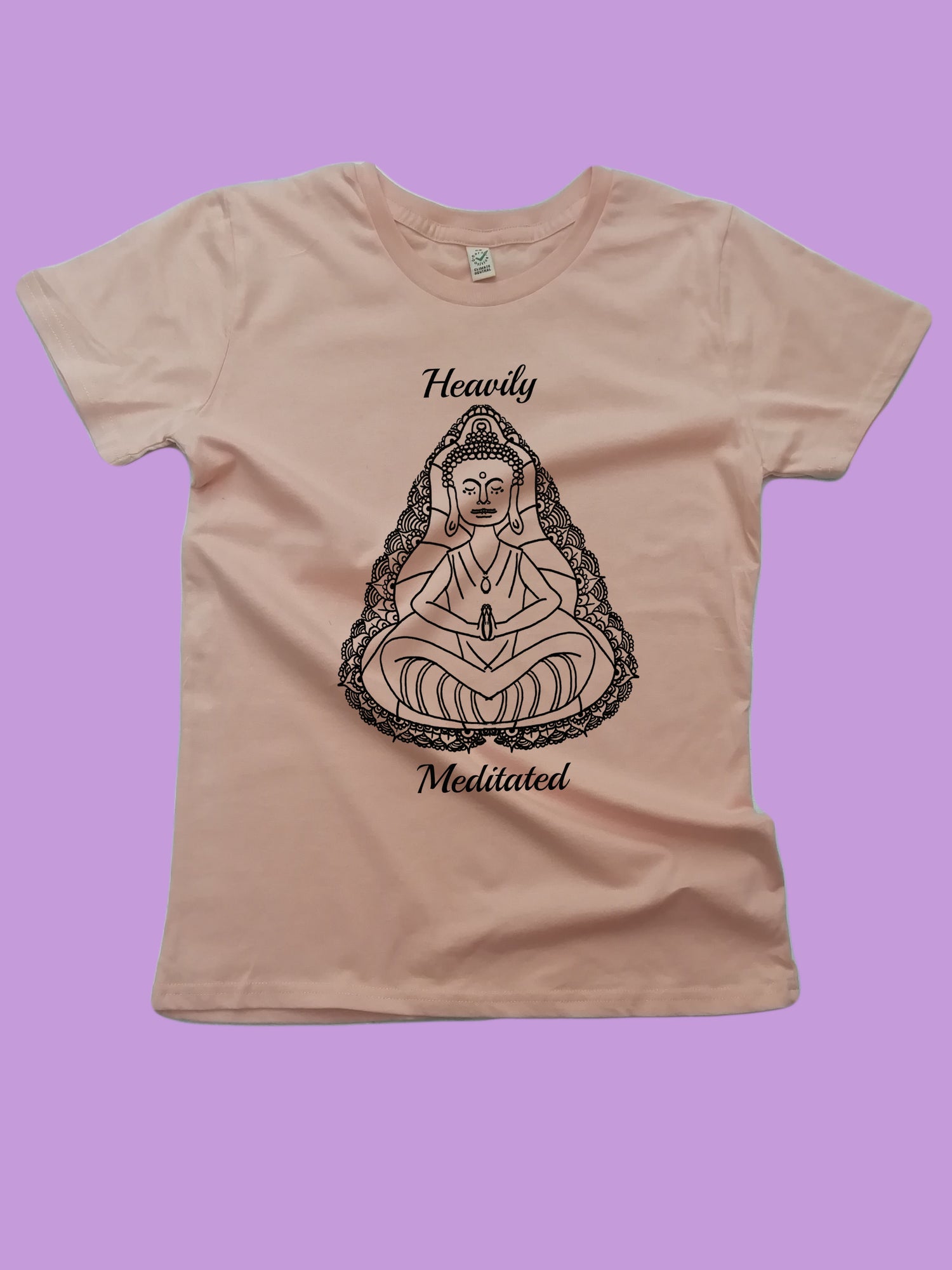 Heavily Meditated Organic Yoga T-Shirt